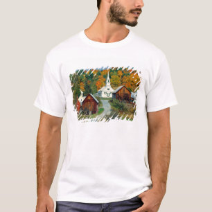 USA, Vermont, Waits River. Herbstlaub fügt hinzu T-Shirt