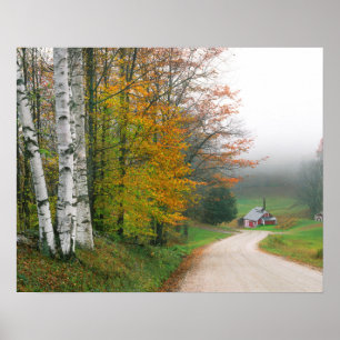 USA, Vermont. Zuckerhaus in der Nähe der Stadt Sou Poster