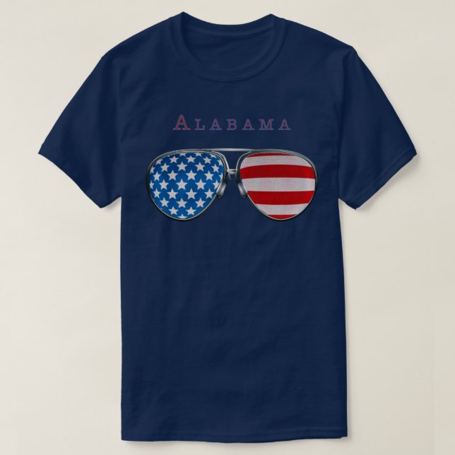 USA VERRES ALABAMA TShirt (Design devant)