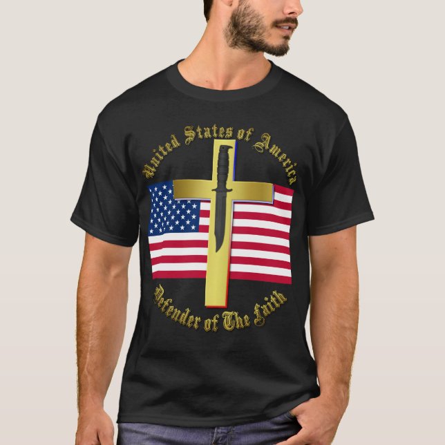 USA - Verteidiger des Glaubens T-Shirt (Vorderseite)