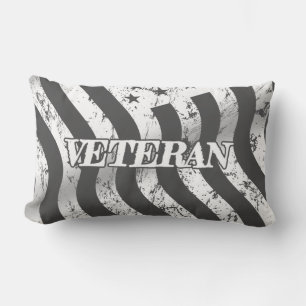 USA Veteran - weiß Vintag 001 Lendenkissen