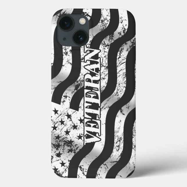 USA Veteran - weiß Vintag Case-Mate iPhone Hülle (Rückseite)