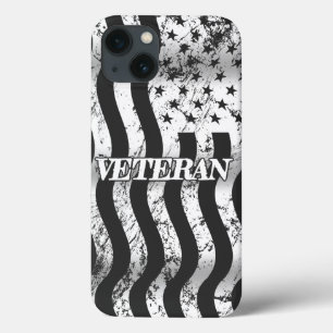 USA Veteran - weißes vintage vertikal Case-Mate iPhone Hülle