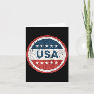 USA Vintage-Abzeichen patriotisches amerikanisches Karte