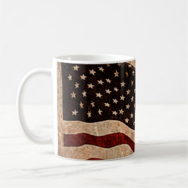 USA - Vintage amerikanische Flagge Kaffeetasse