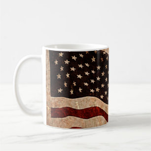 USA - Vintage amerikanische Flagge Kaffeetasse