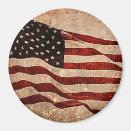 USA - Vintage amerikanische Flagge Magnet