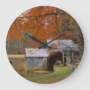 USA, Virginia, Blue Ridge Parkway, Herbst Große Wanduhr