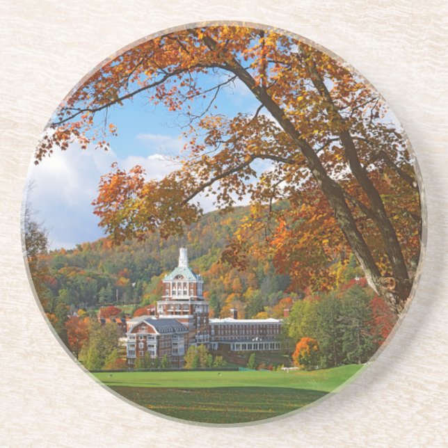 USA, Virginia, Hot Springs, The Homestead Sandstein Untersetzer (Vorne)