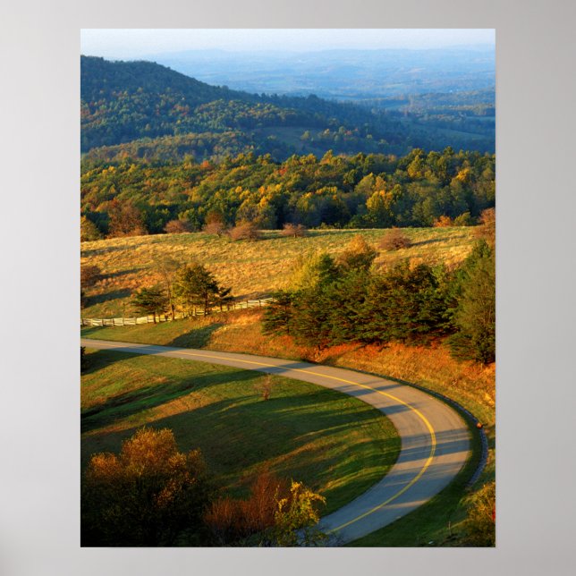 USA, Virginia, Patrick Landkreis, The Blue Ridge Poster (Vorne)