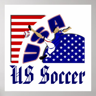 USA Volleyball liebt US Fußball-Mannschaftsgeschen Poster