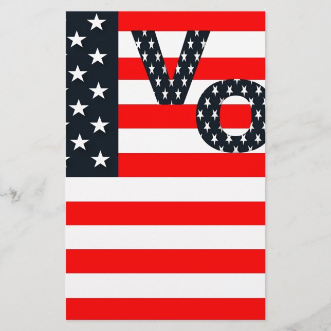 Usa Vote Briefpapier (Vorderseite)