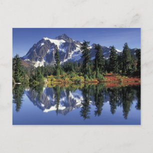 USA, WA, Heather Meadows RA. Mount Shuksan Postkarte