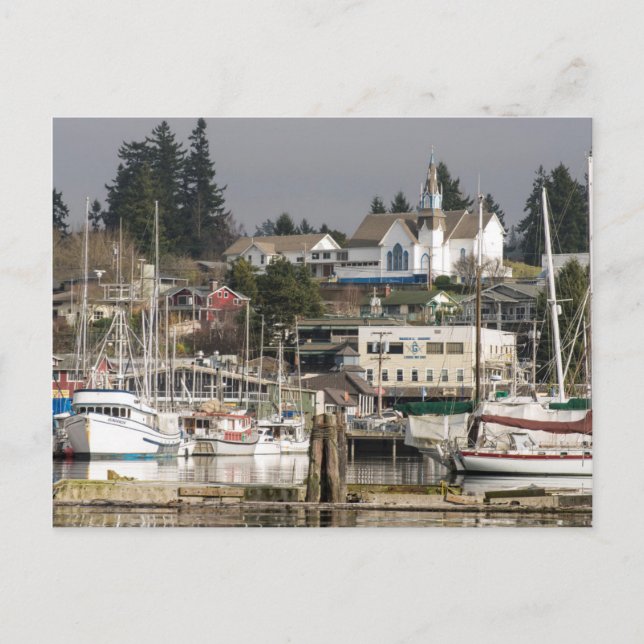 USA, Wa, Kitsap Peninsula. Scenic Town. Postkarte (Vorderseite)