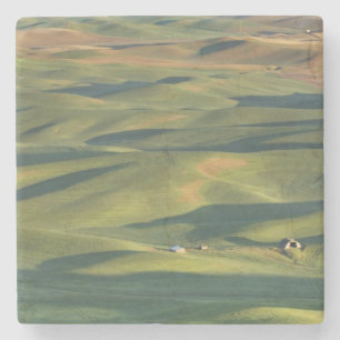USA, WA, Whitman Co., Palouse-Farmfelder von Steinuntersetzer