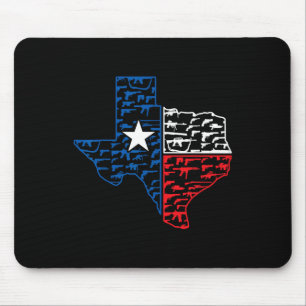 USA Waffen Patriotischer Texaner Amerika Texas Mousepad