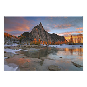 USA, Washington, Cascade Mountains. Prusisch Fotodruck