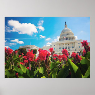 USA, Washington DC, Hauptstadt Gebäude Poster