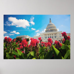 USA, Washington DC, Hauptstadt Gebäude Poster