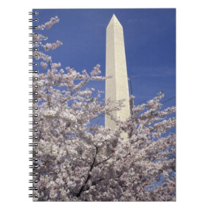 USA, Washington DC. Kirschblüten-Festival und Notizblock