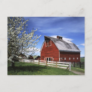 USA, Washington, Ellensburg, Scheune Postkarte