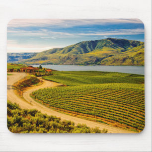 USA, Washington, Lake Chelan. Benson Vineyards Mousepad
