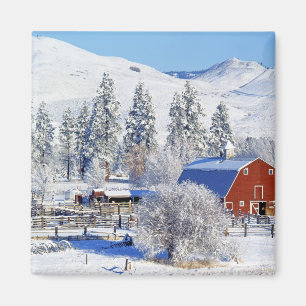 USA, Washington, Methow Tal, Scheunen herein Magnet