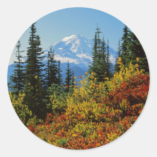 USA, Washington, Mt. Rainier Nationalpark 2 Runder Aufkleber