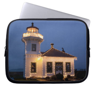 USA, Washington, Mukilteo. Leuchtturm Mukilteo Laptopschutzhülle