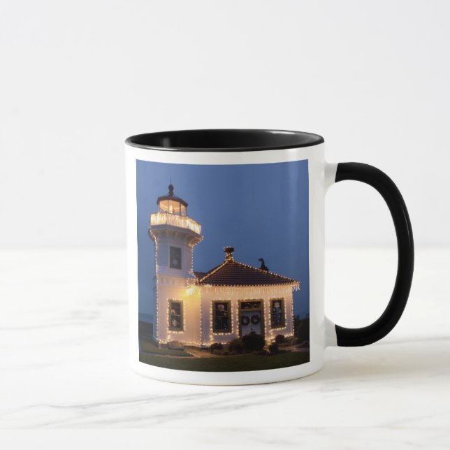 USA, Washington, Mukilteo. Mukilteo Leuchtturm Tasse (Rechts)