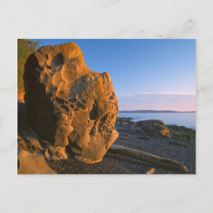 USA, Washington, Orcas Island, Felsen Postkarte