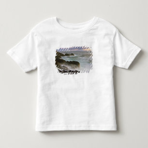 USA, Washington, San Juan Islands. Wellen brechen Kleinkind T-shirt