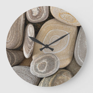 USA, Washington, Seabeck. Naher Ausbau von Strand Große Wanduhr