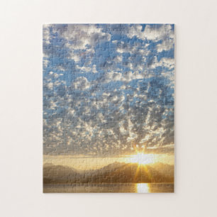 USA, Washington, Seabeck. Sonnenuntergang