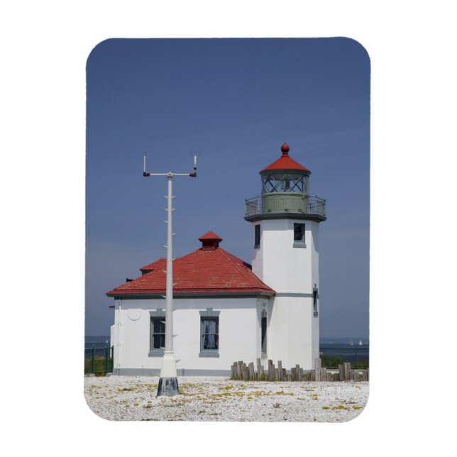 USA, Washington, Seattle, Alki Point Lighthouse, Magnet (Vertikal)