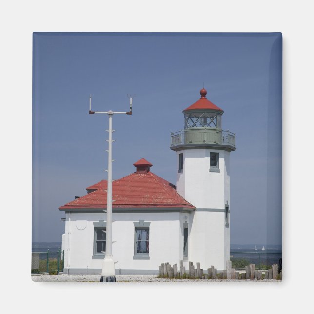 USA, Washington, Seattle, Alki Point Lighthouse, Magnet (Vorne)