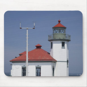 USA, Washington, Seattle, Alki Point Lighthouse, Mousepad