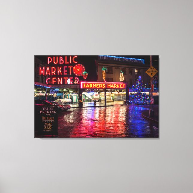 USA, Washington, Seattle, Pike Place Market Leinwanddruck (Vorderseite)