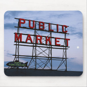 USA, Washington, Seattle, Pike Street Market Mousepad