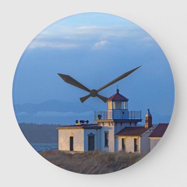 USA, Washington, Seattle, Puget Sound Große Wanduhr (Vorderseite)