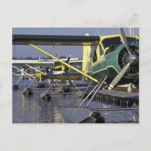 USA, Washington, Seattle, Seaplane, docked on Postkarte