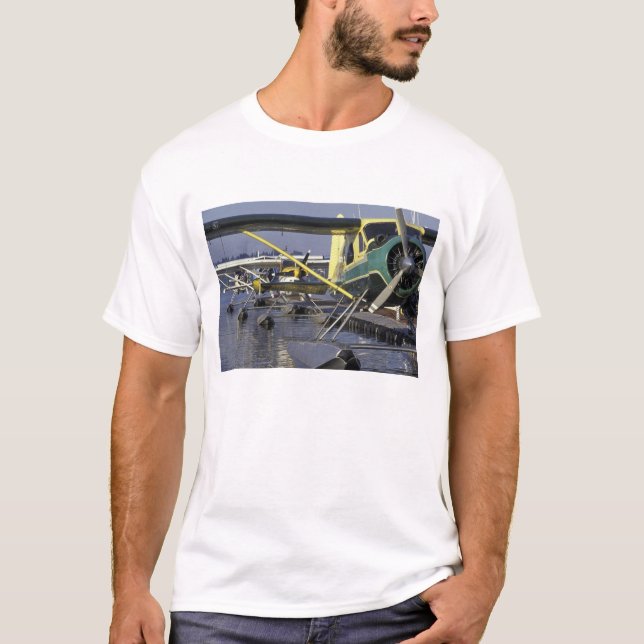 USA, Washington, Seattle, Seeflugzeuge koppelten T-Shirt (Vorderseite)