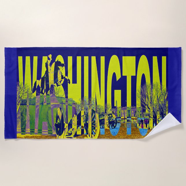 USA Washington Strandtuch (Vorderseite)