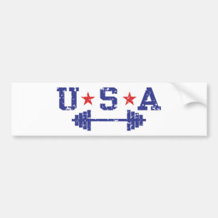 USA Weightlift Autoaufkleber