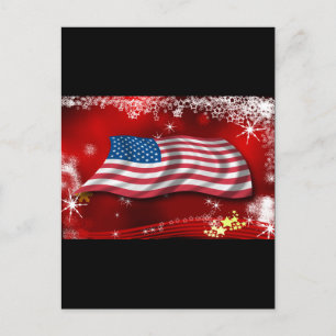 USA-Weihnachten Feiertagspostkarte