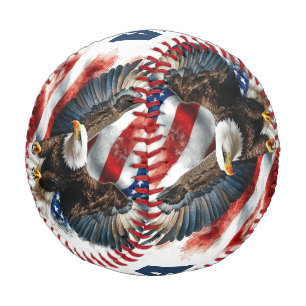 USA Weißkopfseeadler Patriotische Kunst – Fette Am Baseball