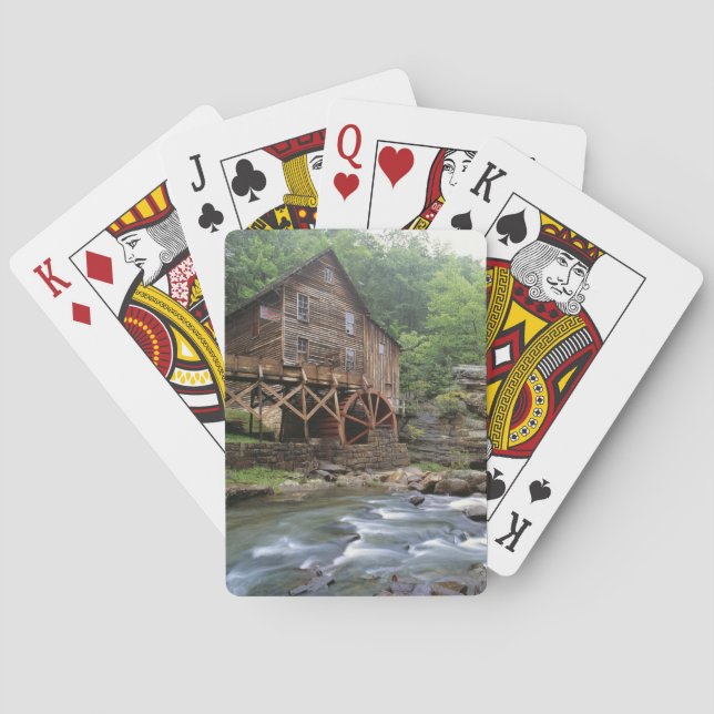 USA, West Virginia, Babcock SP. Rustikal Spielkarten (Rückseite)