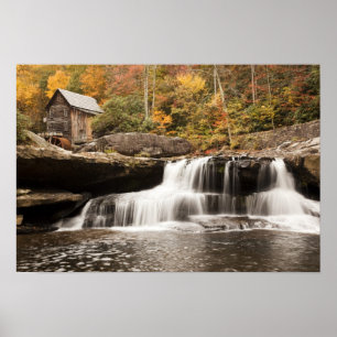 USA, West Virginia, Clifftop. Babcock Staat Poster