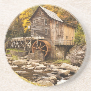 USA, West Virginia, Clifftop. Babcock State 2 Getränkeuntersetzer