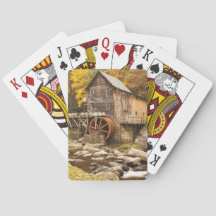 USA, West Virginia, Clifftop. Babcock State 2 Spielkarten